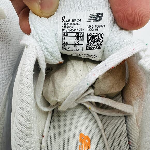 New Balance Fresh Foam Arishi V4 White Orange Running Shoe Women’s US 6.5 / 5M - Picture 7 of 7